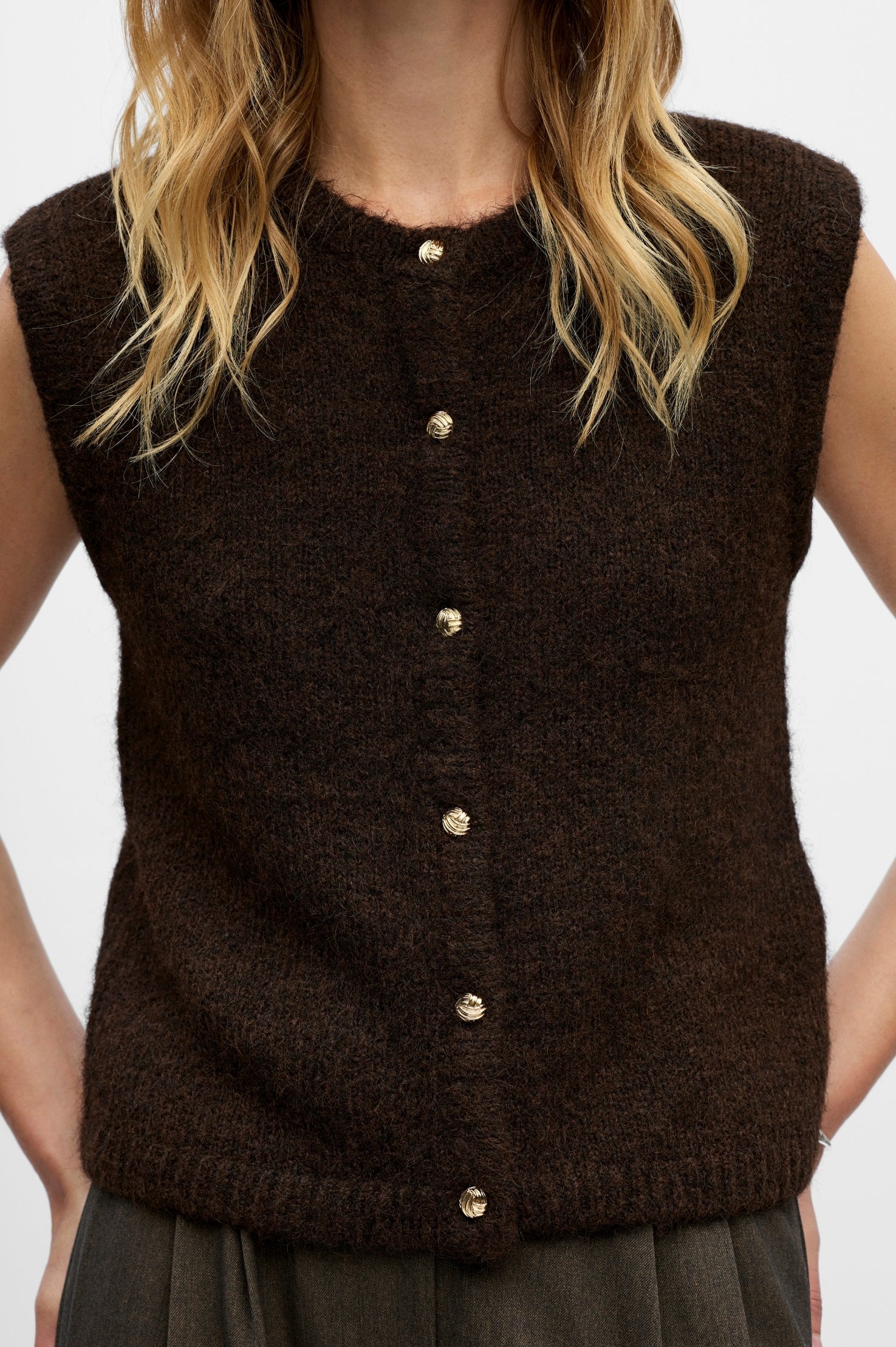 OBJSaggia Strik Vest Cardigan